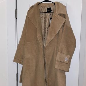 Nasty Gal Camel Coat